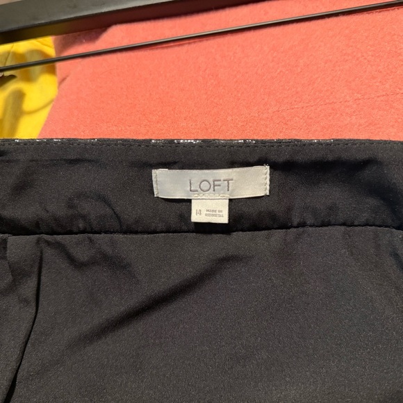 LOFT Black Shimmer Splash Skirt for Cocktail Night Out - Picture 4 of 4